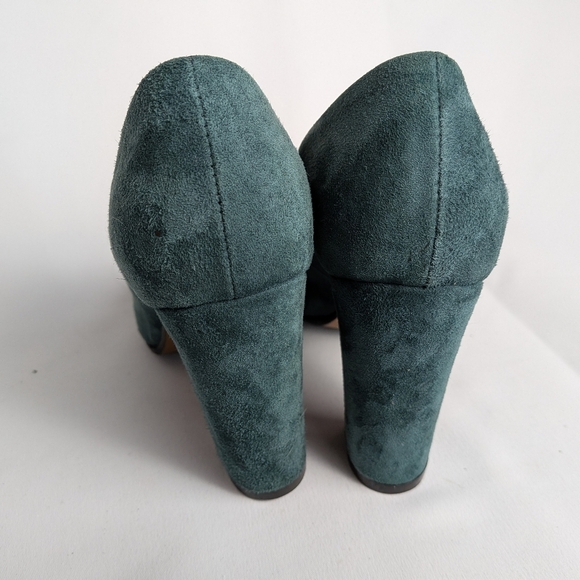 SCARLET Made In Italy Suede Heels Women Shoes Size 36 = 5.5-6 US color Green - Picture 5 of 9